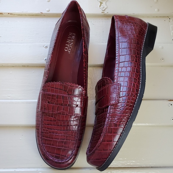 franco sarto red loafers